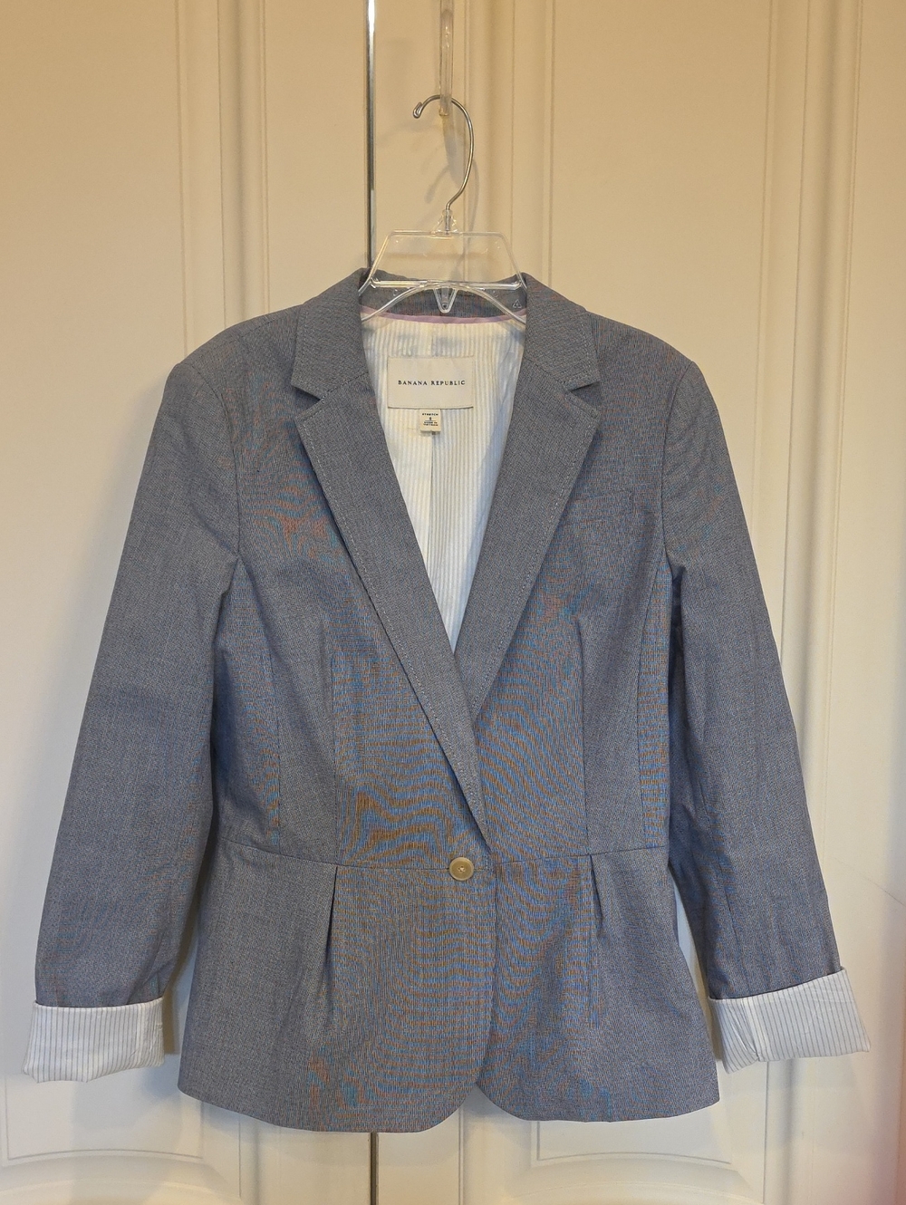 Banana Republic Blue Women's Single-Button Blazer